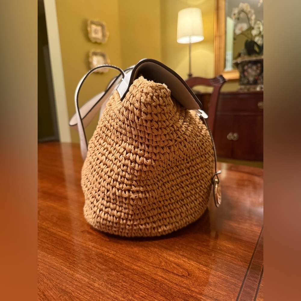 Michael Kors Naomi White & Straw Tote - Picture 5 of 8